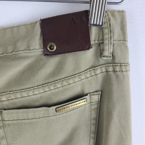 Armani Exchange womens pants jeans leg zipper sz 2 - Picture 6 of 8